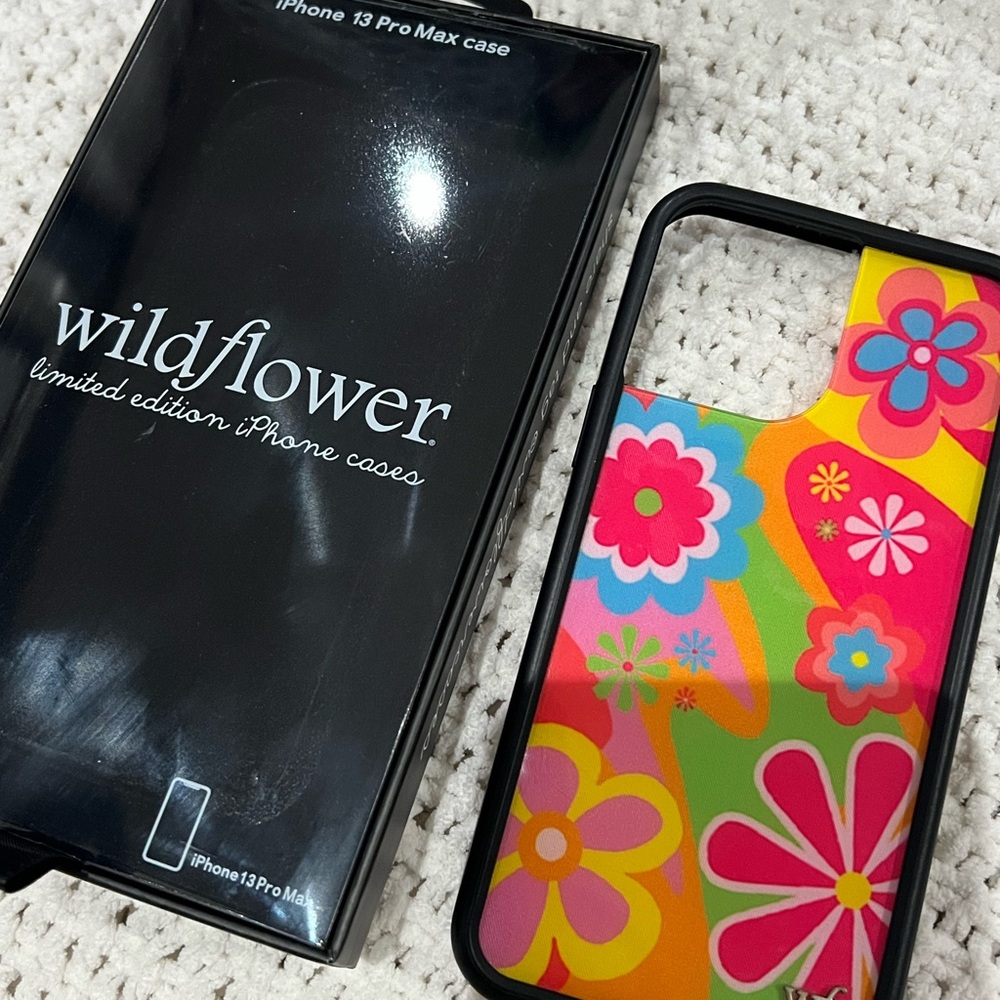 Wildflowers Limited Edition iPhone 13 Pro Max Case - Colorful Floral Design